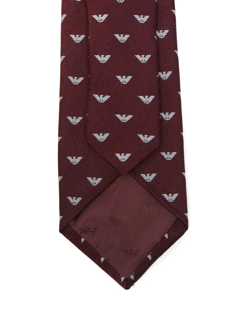 bordeaux logo-motif tie