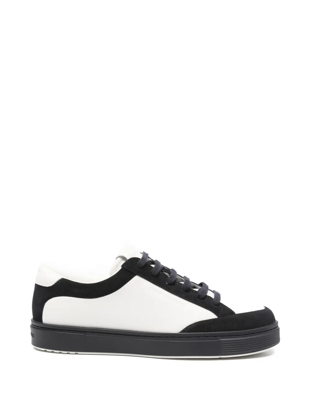 Emporio Armani Sneakers met colourblocking Wit