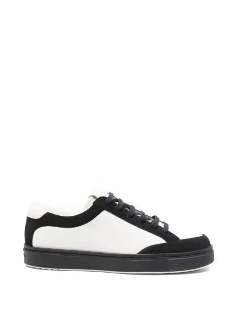 Emporio Armani colour block leather sneakers