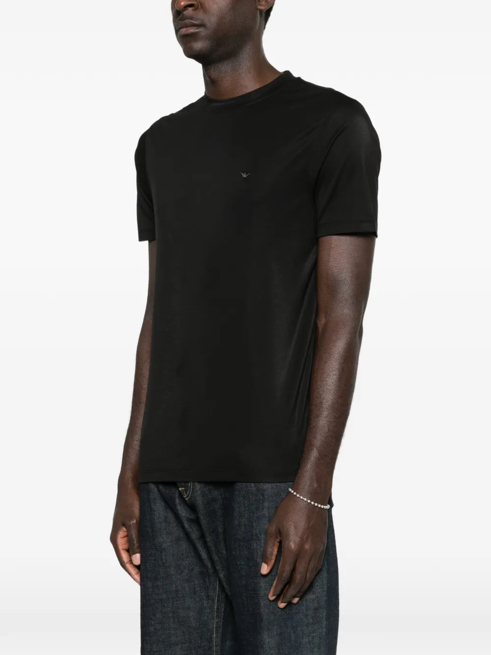 Emporio Armani T-shirt met logodetail Zwart