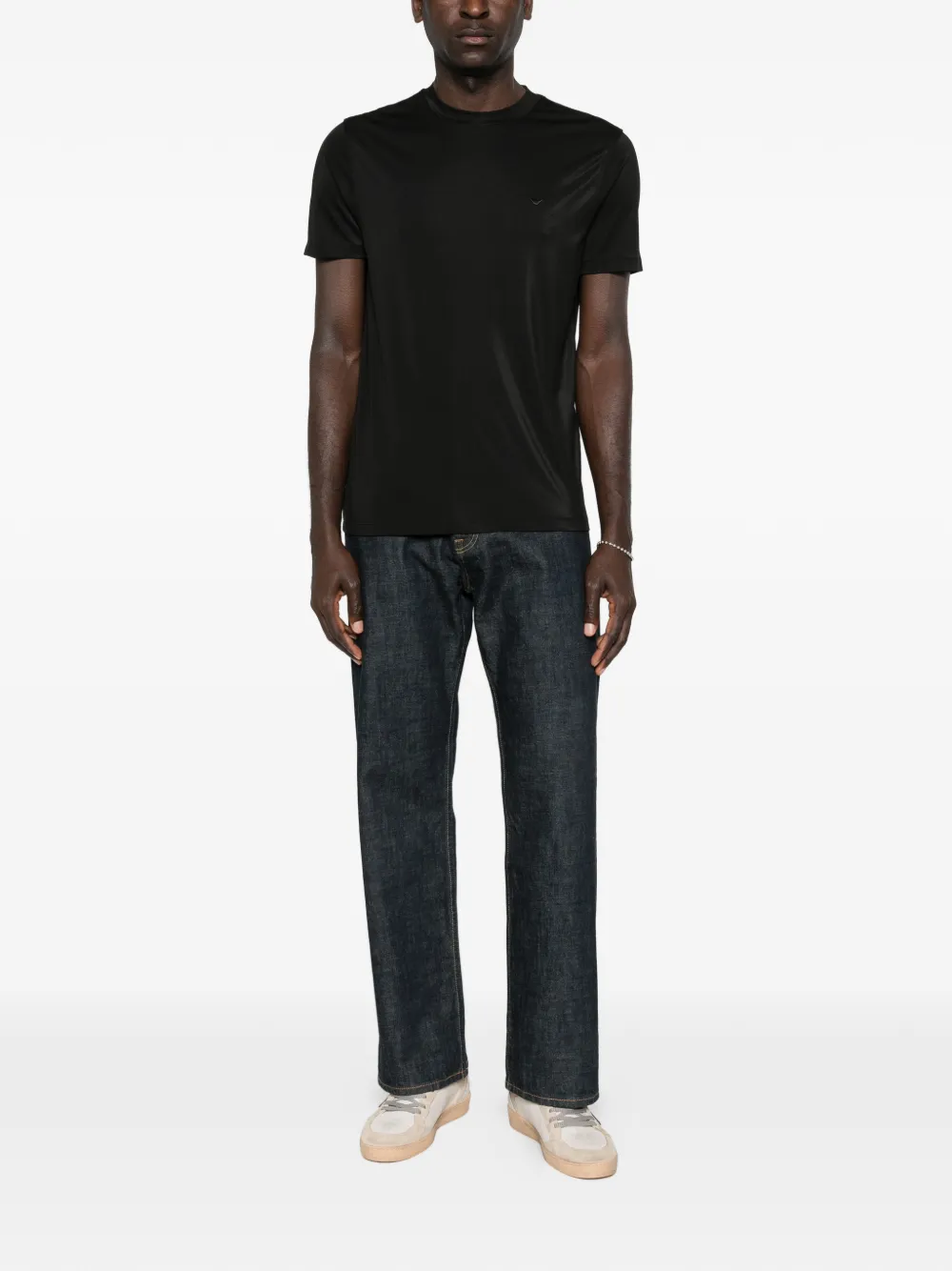 Emporio Armani T-shirt met logodetail Zwart