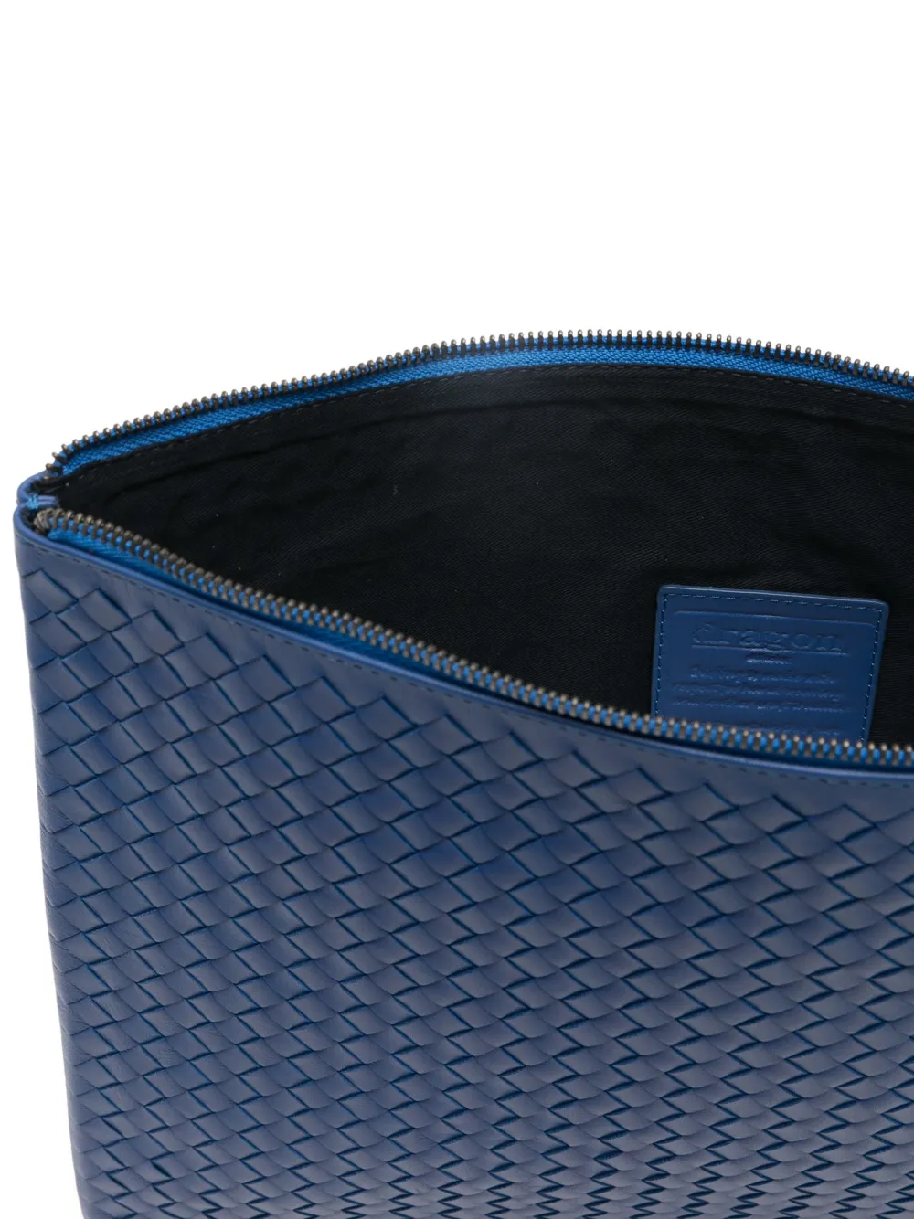 DRAGON DIFFUSION A4 geweven clutch met rits Blauw