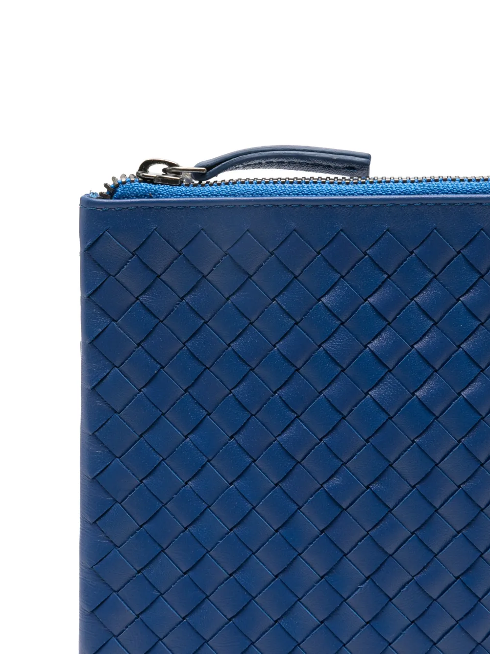 DRAGON DIFFUSION A4 geweven clutch met rits Blauw