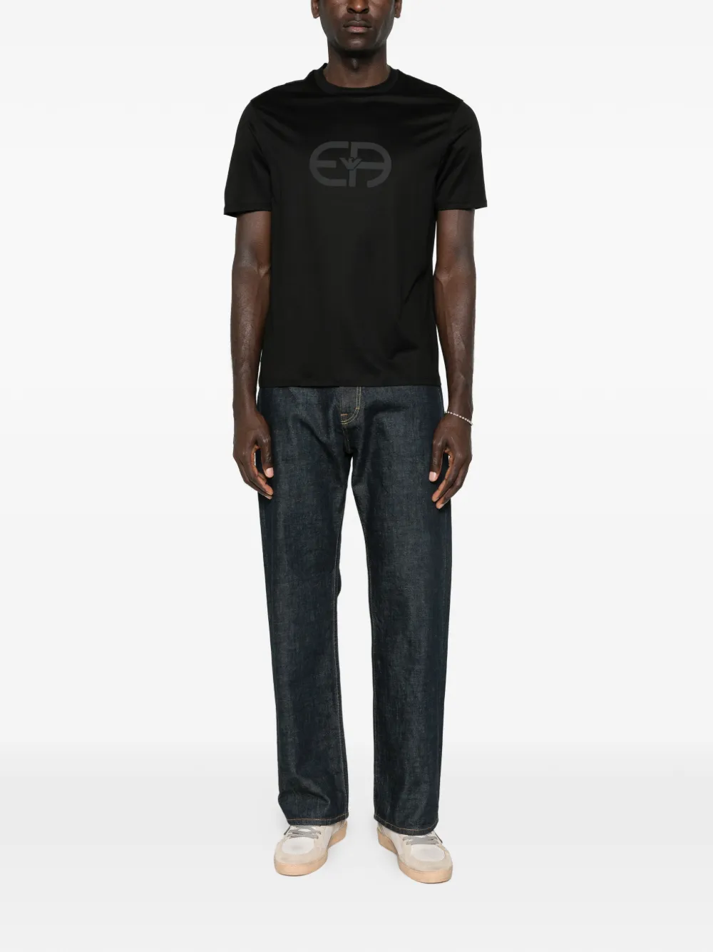 Emporio Armani T-shirt met logodetail Zwart