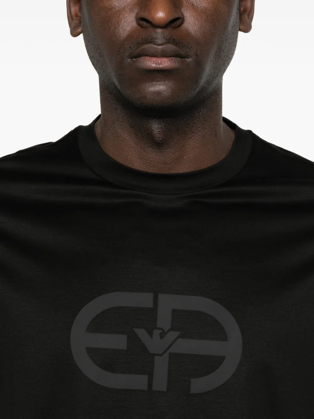 Emporio Armani T-shirt met logodetail Zwart