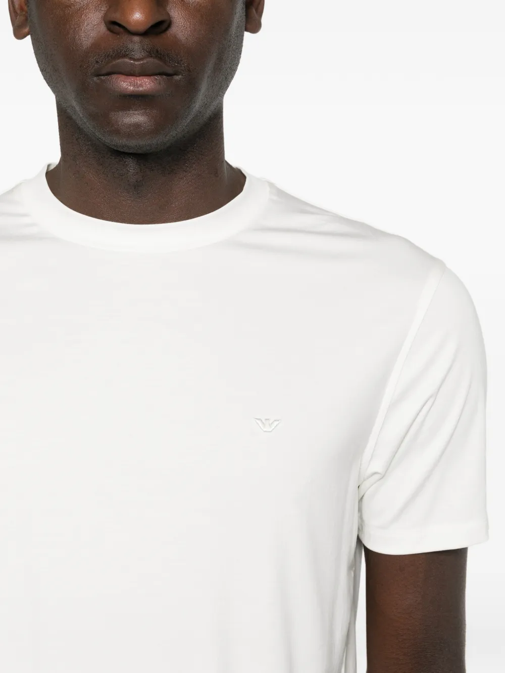 Emporio Armani T-shirt met logodetail Wit