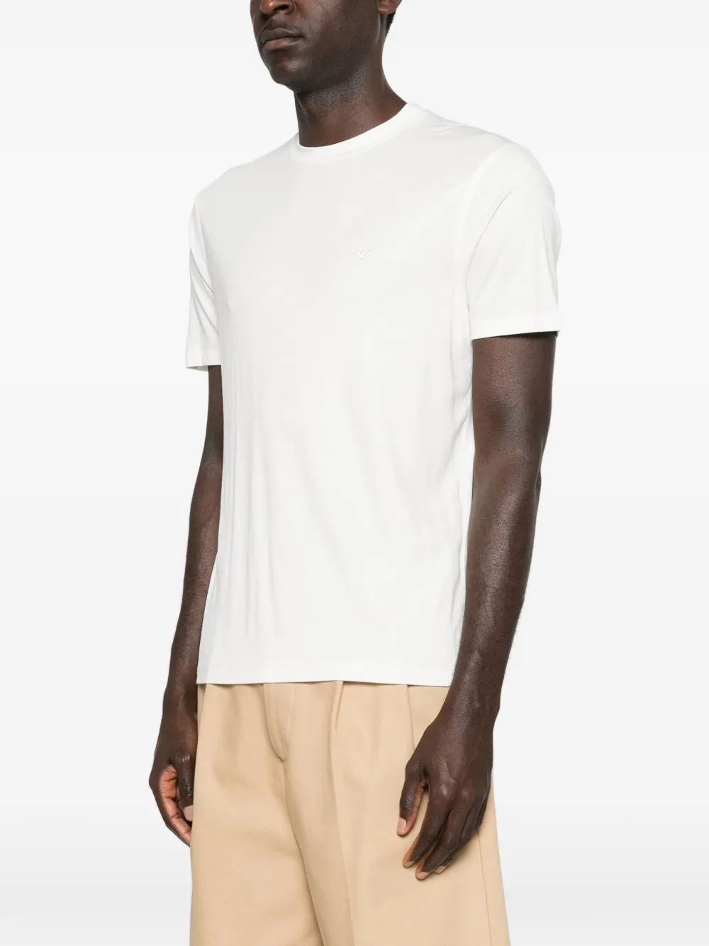 Emporio Armani T-shirt met logodetail Wit