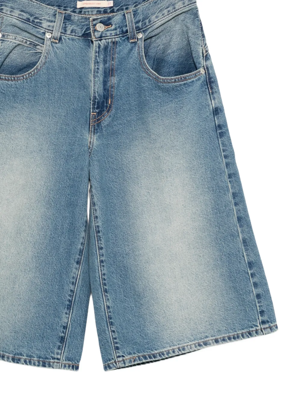  Levi's Super Baggy Denim Shorts - Blue 