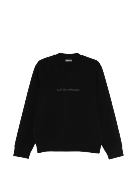 Emporio Armani sudadera con detalle del logo y cuello redondo