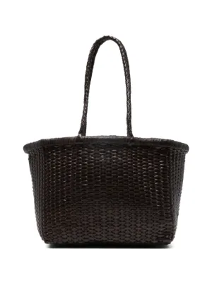 DRAGON DIFFUSION Interwoven Leather Tote Bag | Brown | FARFETCH CA