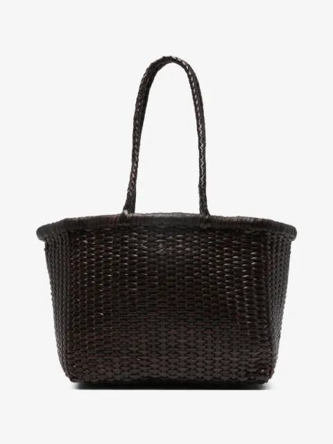 DRAGON DIFFUSION small B Weave leather tote bag