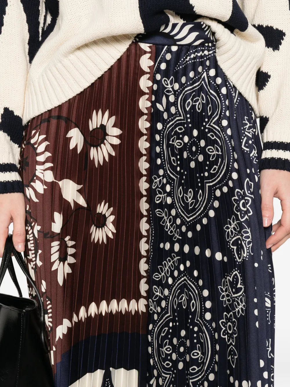 Weekend Max Mara Plooirok met bloemenprint Blauw