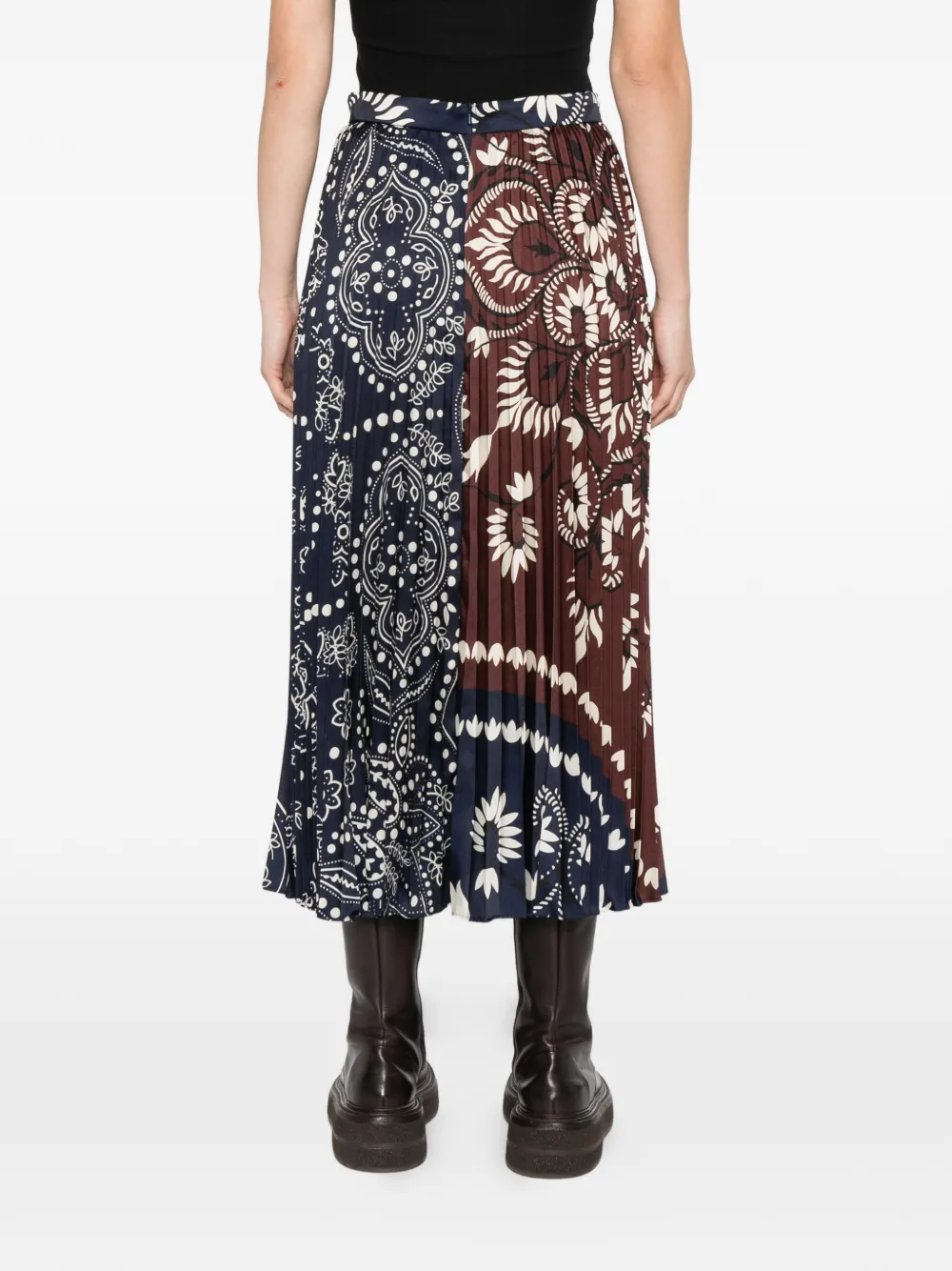 Weekend Max Mara Plooirok met bloemenprint Blauw