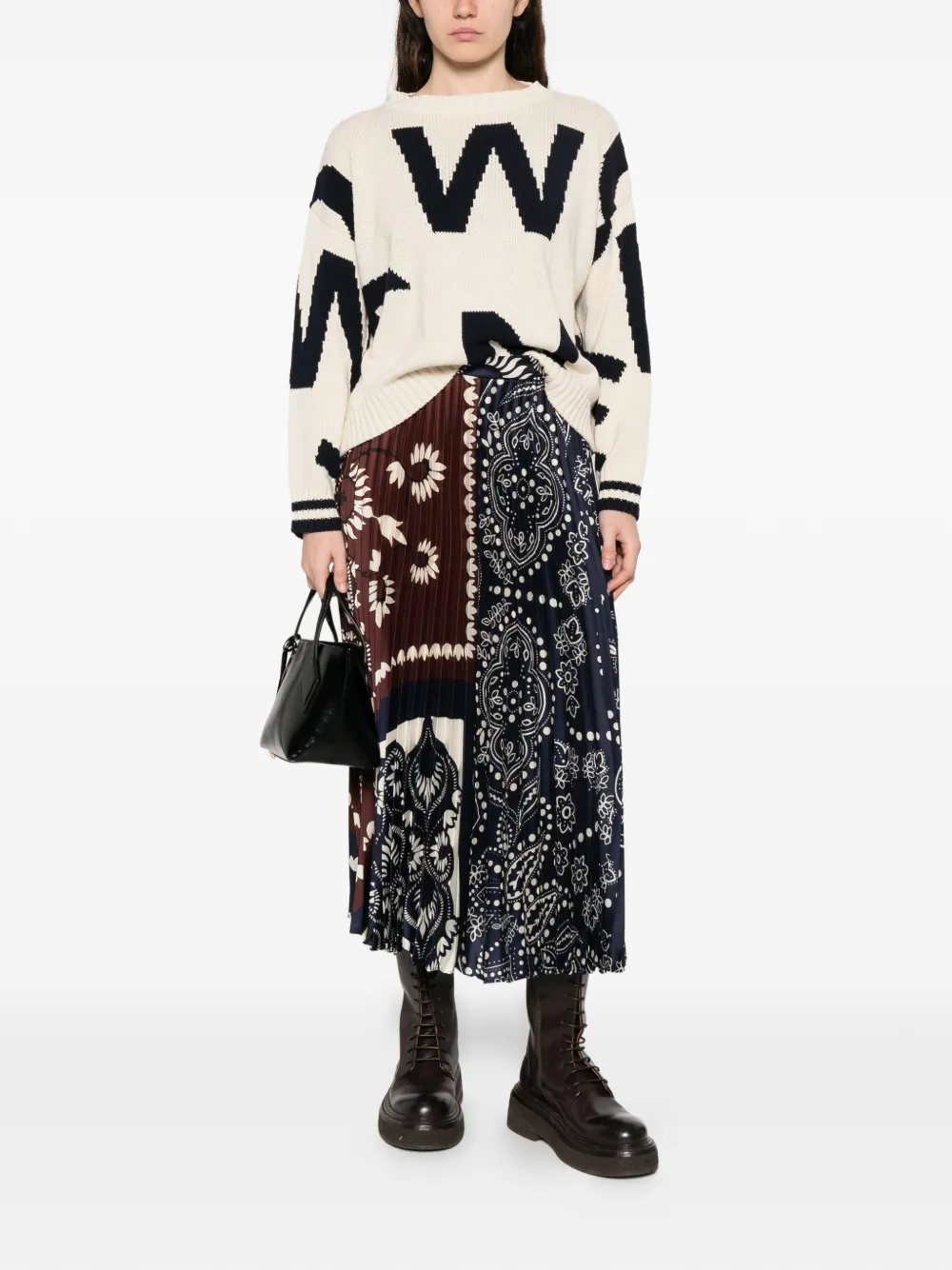 Weekend Max Mara Plooirok met bloemenprint Blauw