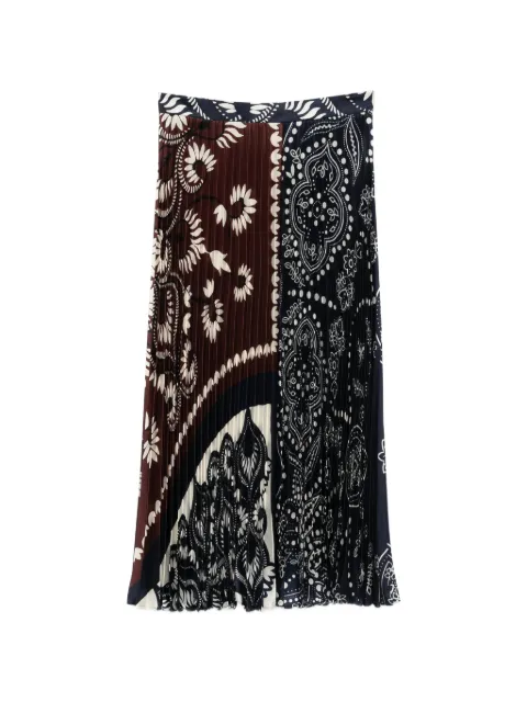 Weekend Max Mara pleated floral-print midi skirt