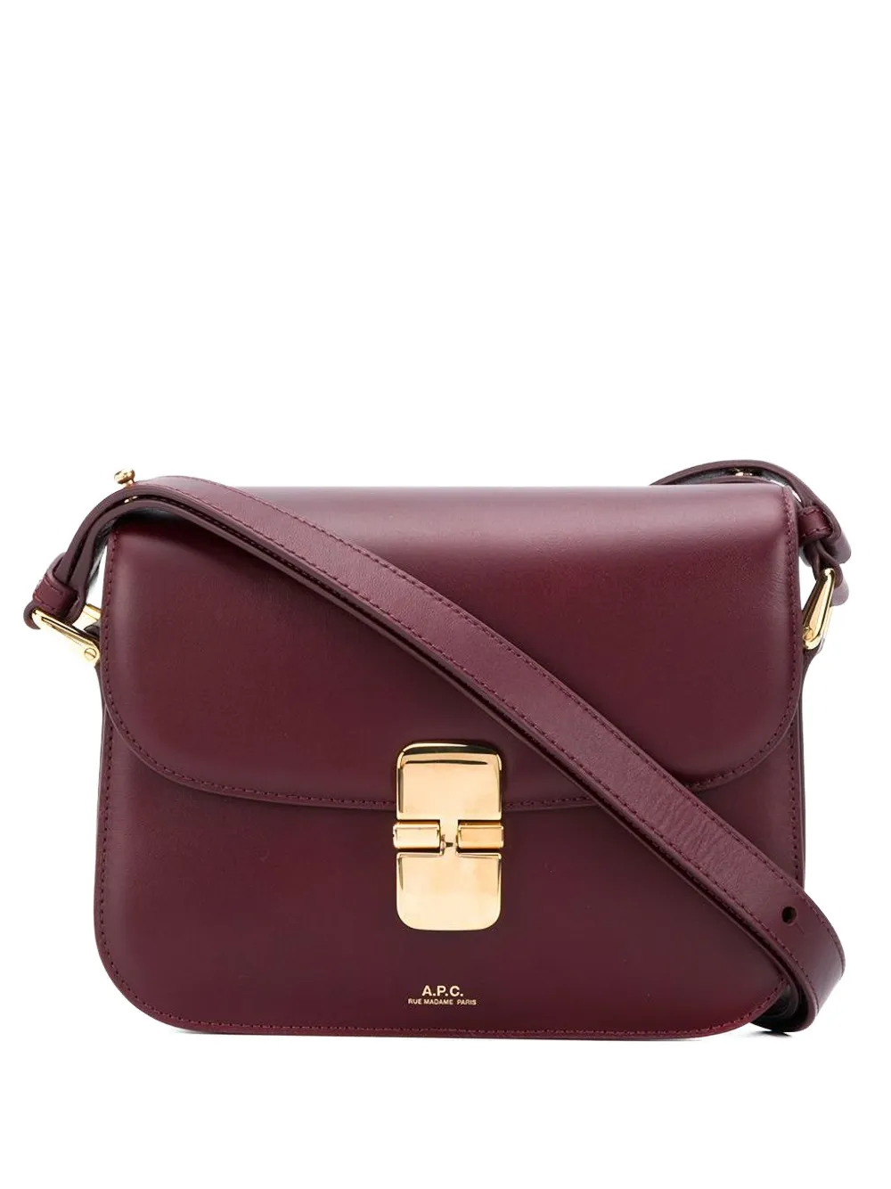 A.P.C. lock crossbody bag - Rosso