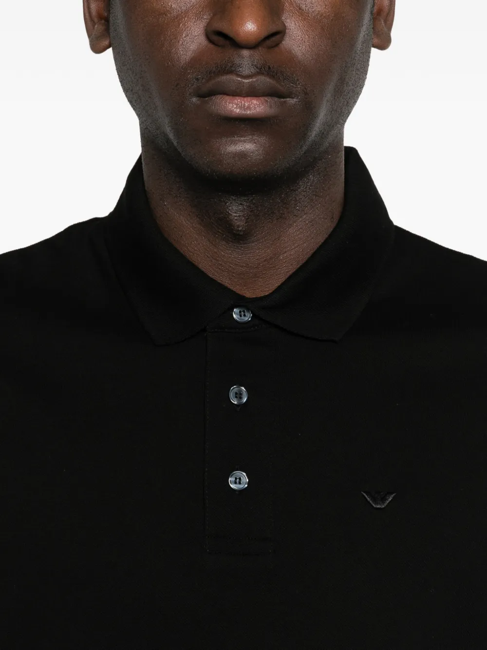 Emporio Armani Poloshirt met korte mouwen Zwart