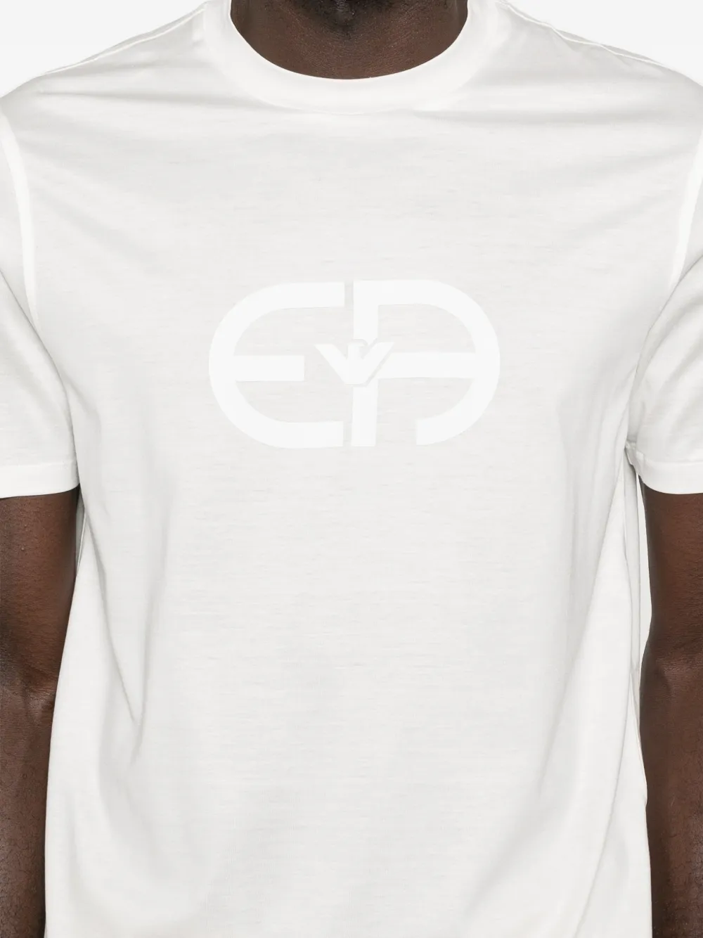 Emporio Armani T-shirt met logodetail Wit
