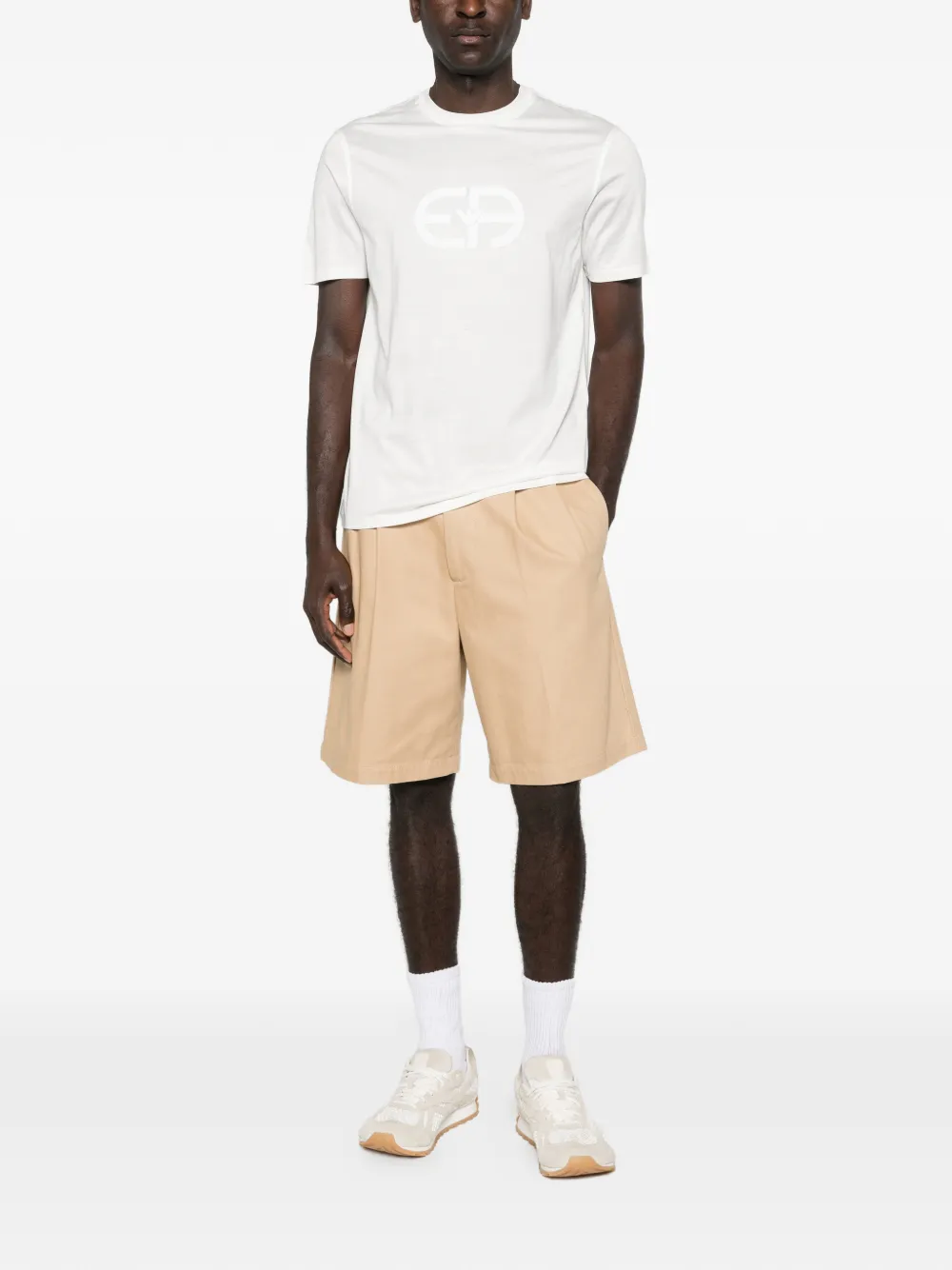 Emporio Armani T-shirt met logodetail Wit