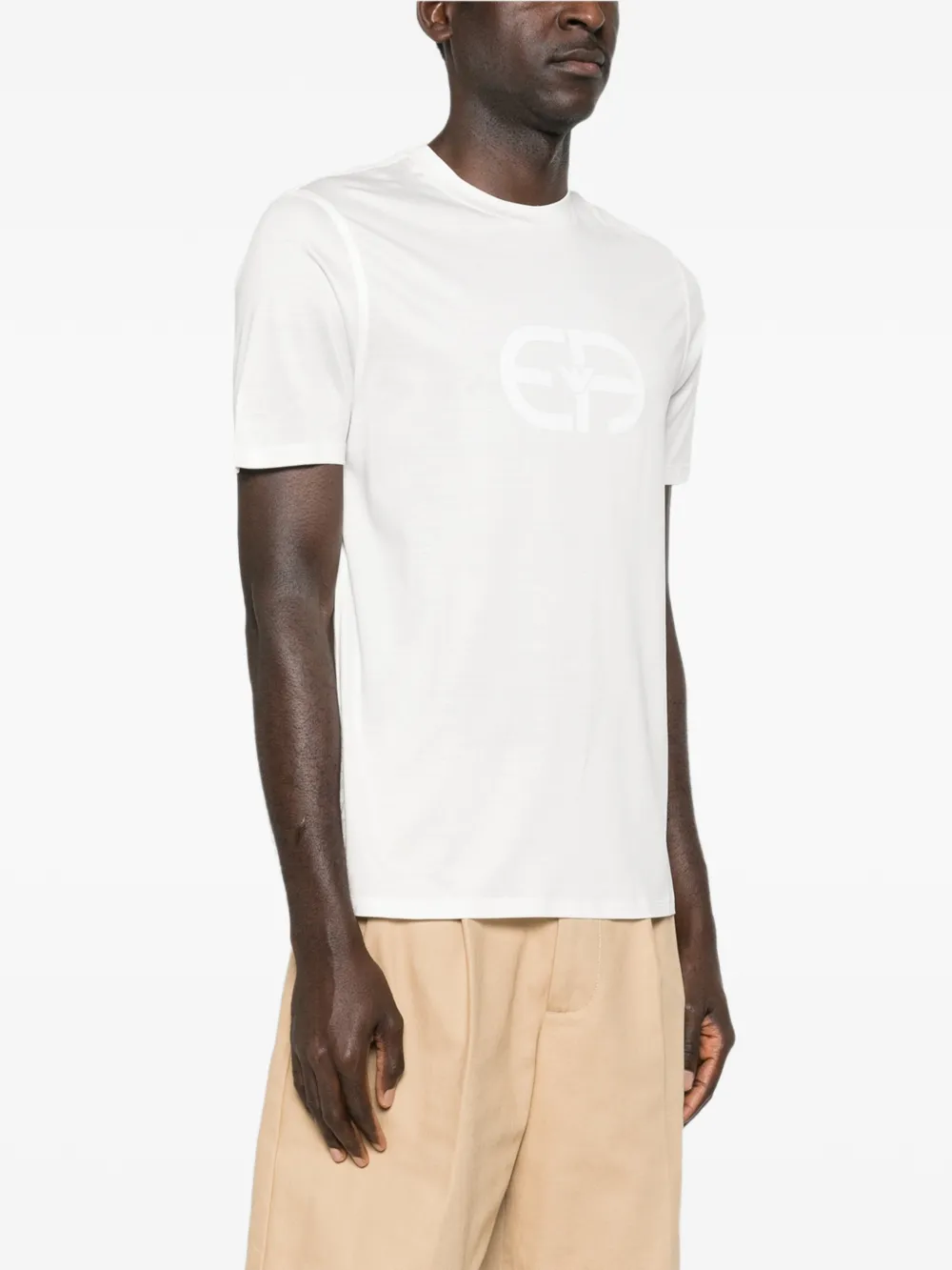 Emporio Armani T-shirt met logodetail Wit