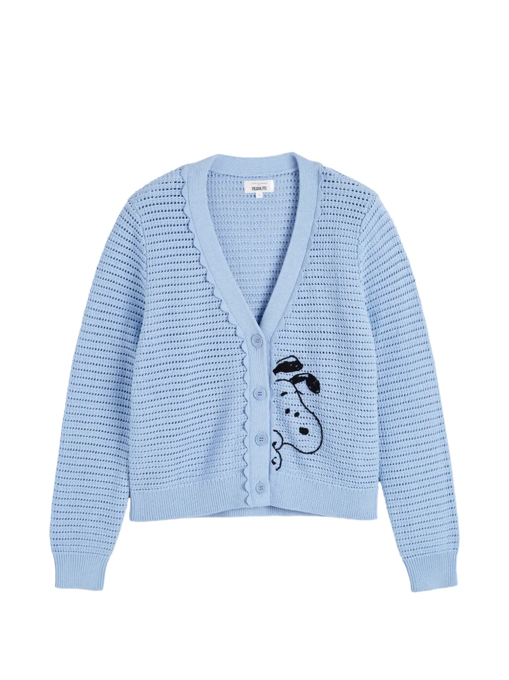 Chinti & Parker Snoopy crochet cotton cardigan · S
