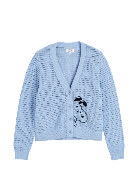 Chinti & Parker Snoopy crochet cotton cardigan