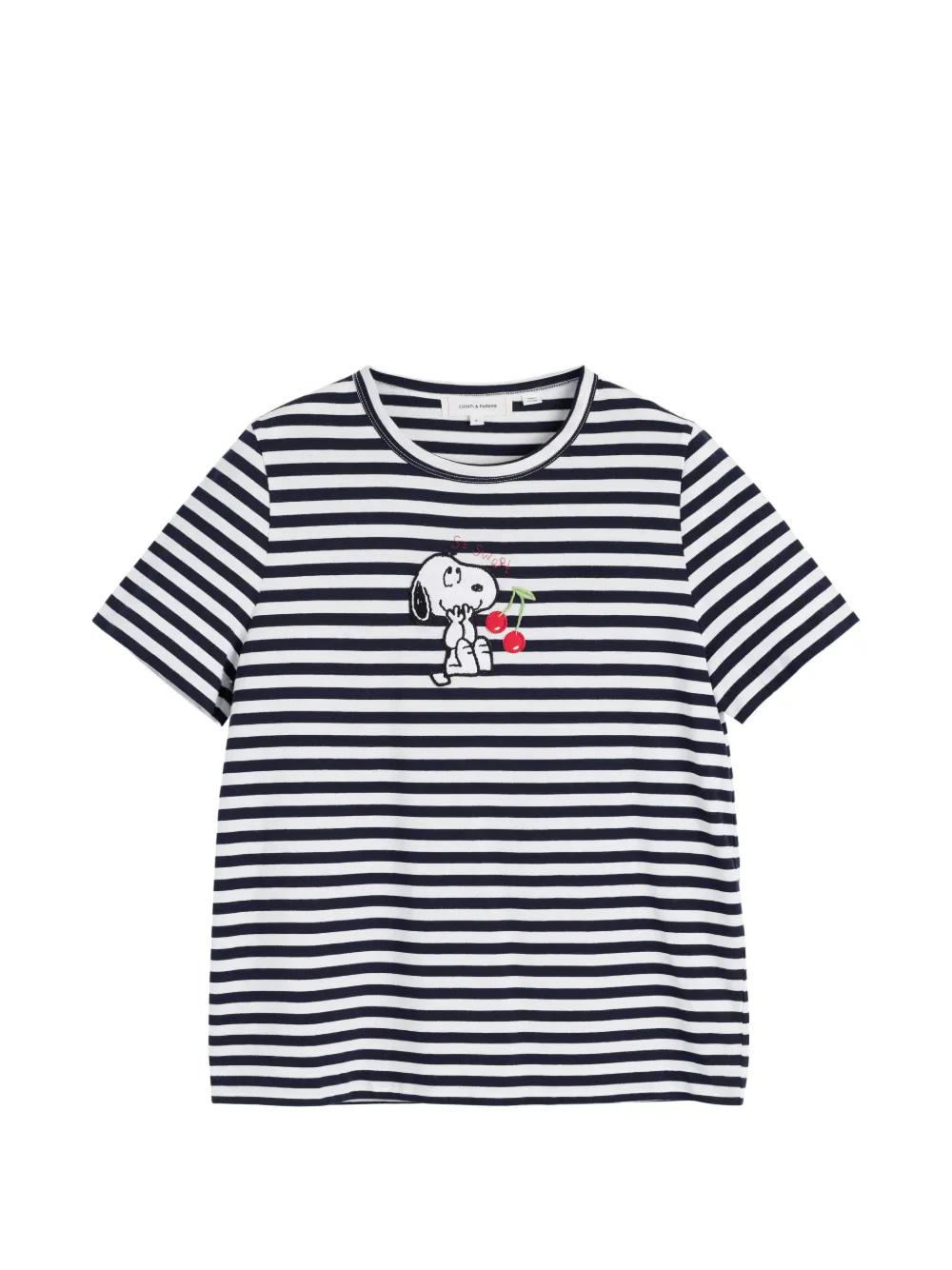 Chinti & Parker Snoopy Breton Cherry T-shirt