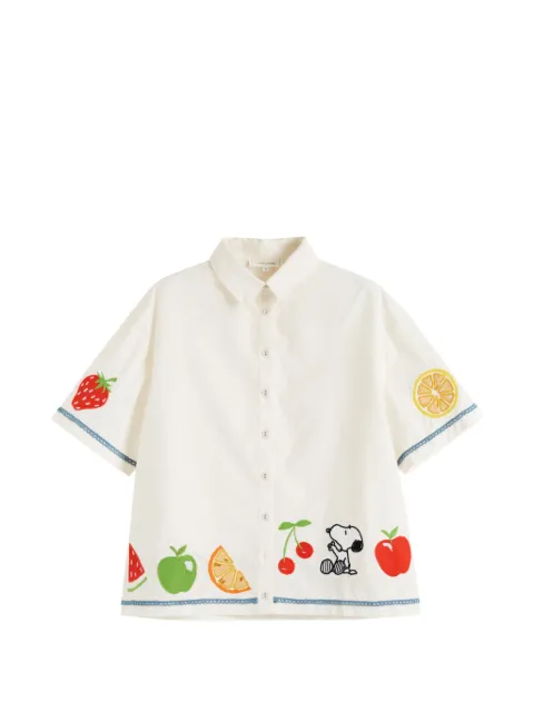 Chinti & Parker Snoopy fruit-details cotton shirt