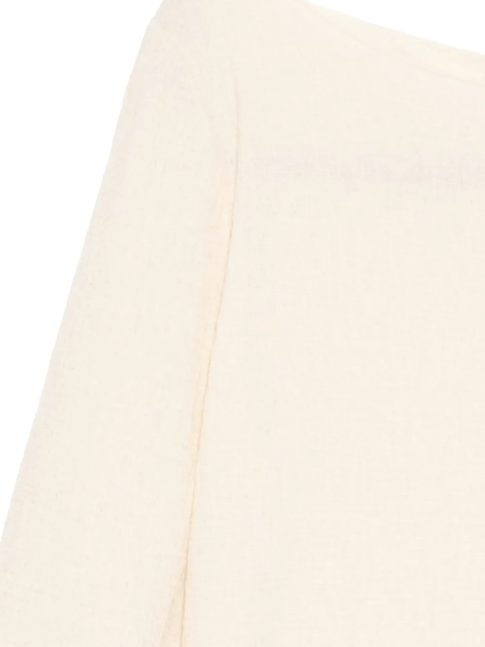  Emporio Armani Textured Knit Top - Yellow 