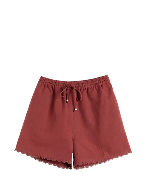 Chinti & Parker shorts con ribete festoneado