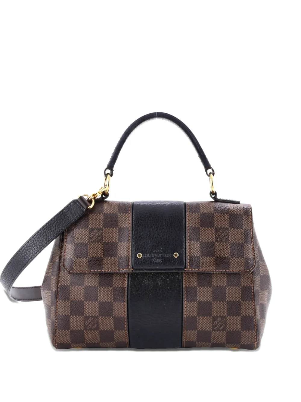 Louis Vuitton Pre-Owned Borsa a mano Bond Street BB in pelle e tela Damier con tracolla - Nero