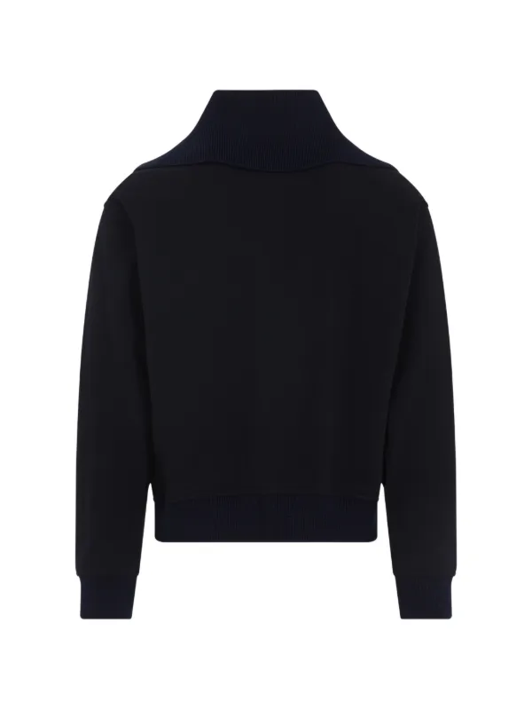 Jil Sander ジップカラーセーター | ブルー | FARFETCH JP