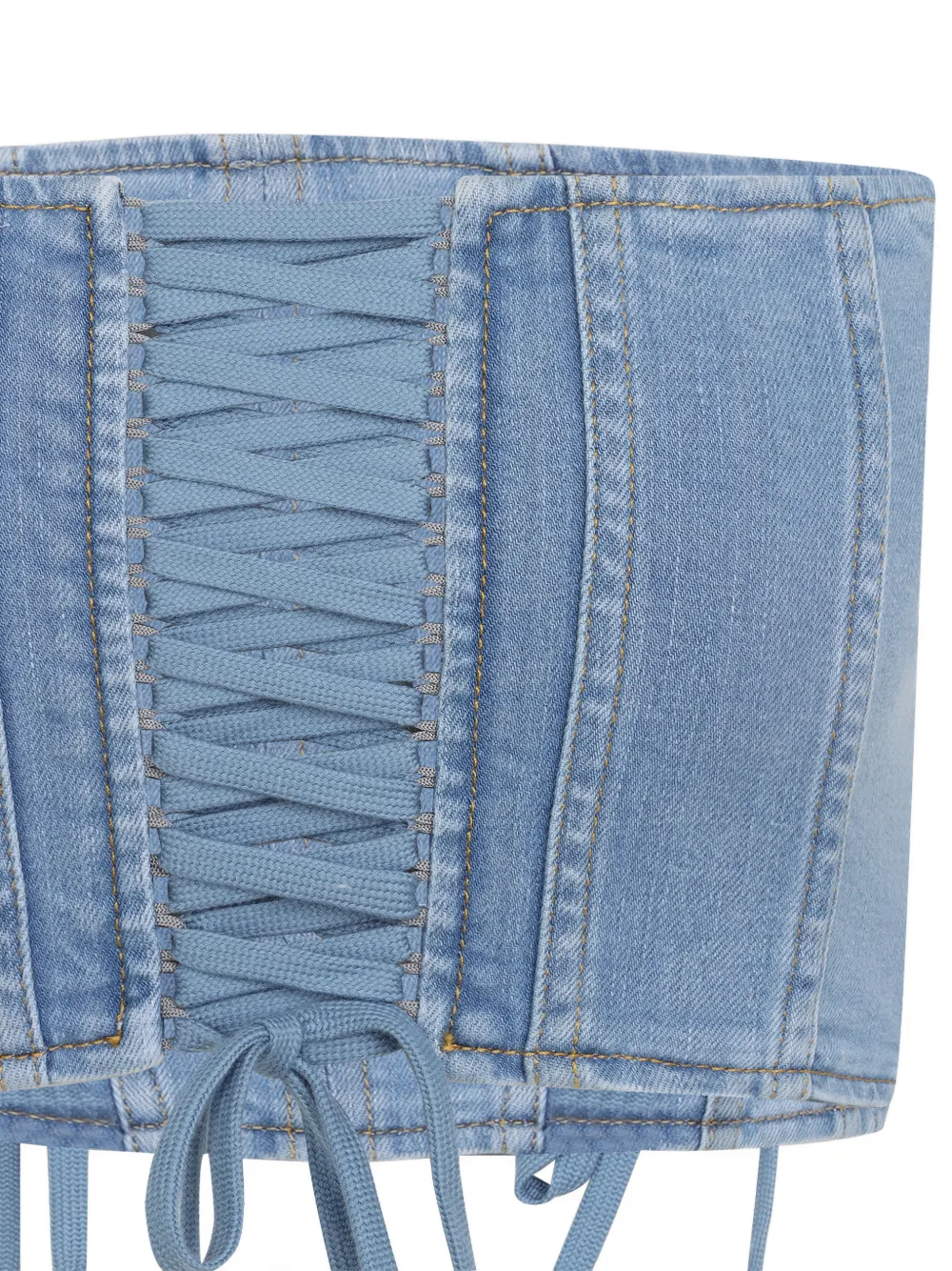  Elisabetta Franchi Lace-up Top - Blue 