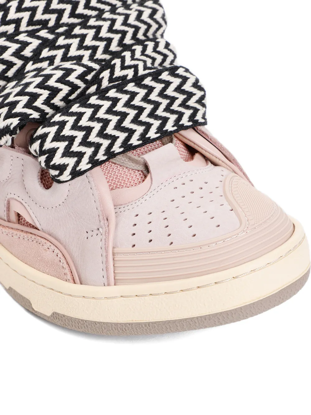 Lanvin zigzag-laces sneakers Roze