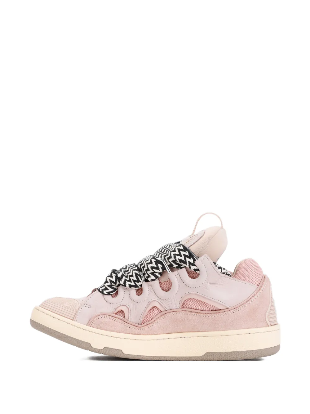 Lanvin zigzag-laces sneakers Roze