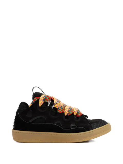 Lanvin patterned-laces sneakers