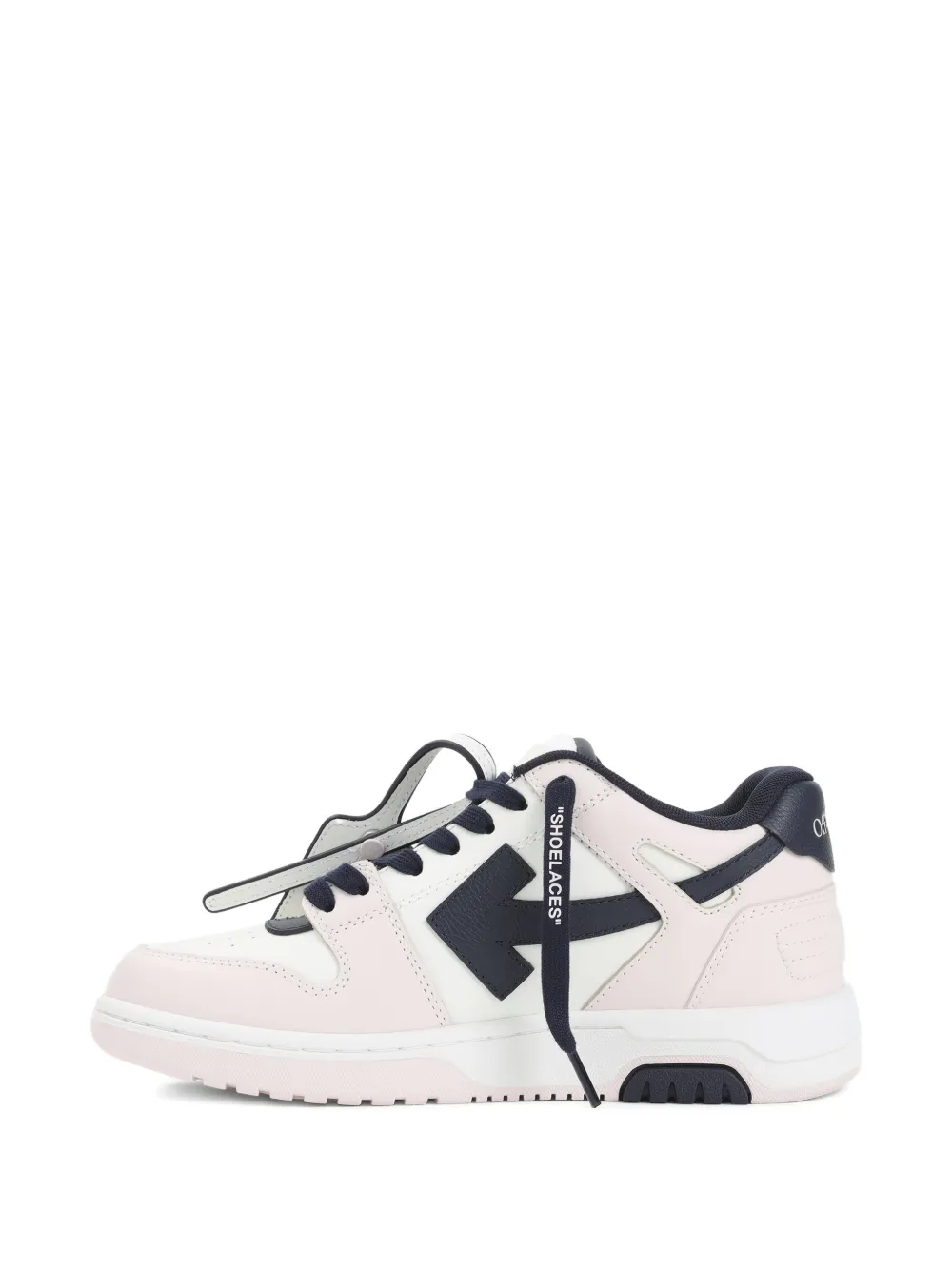 Off-White Out Of Office leren sneakers met Arrow-logo Roze