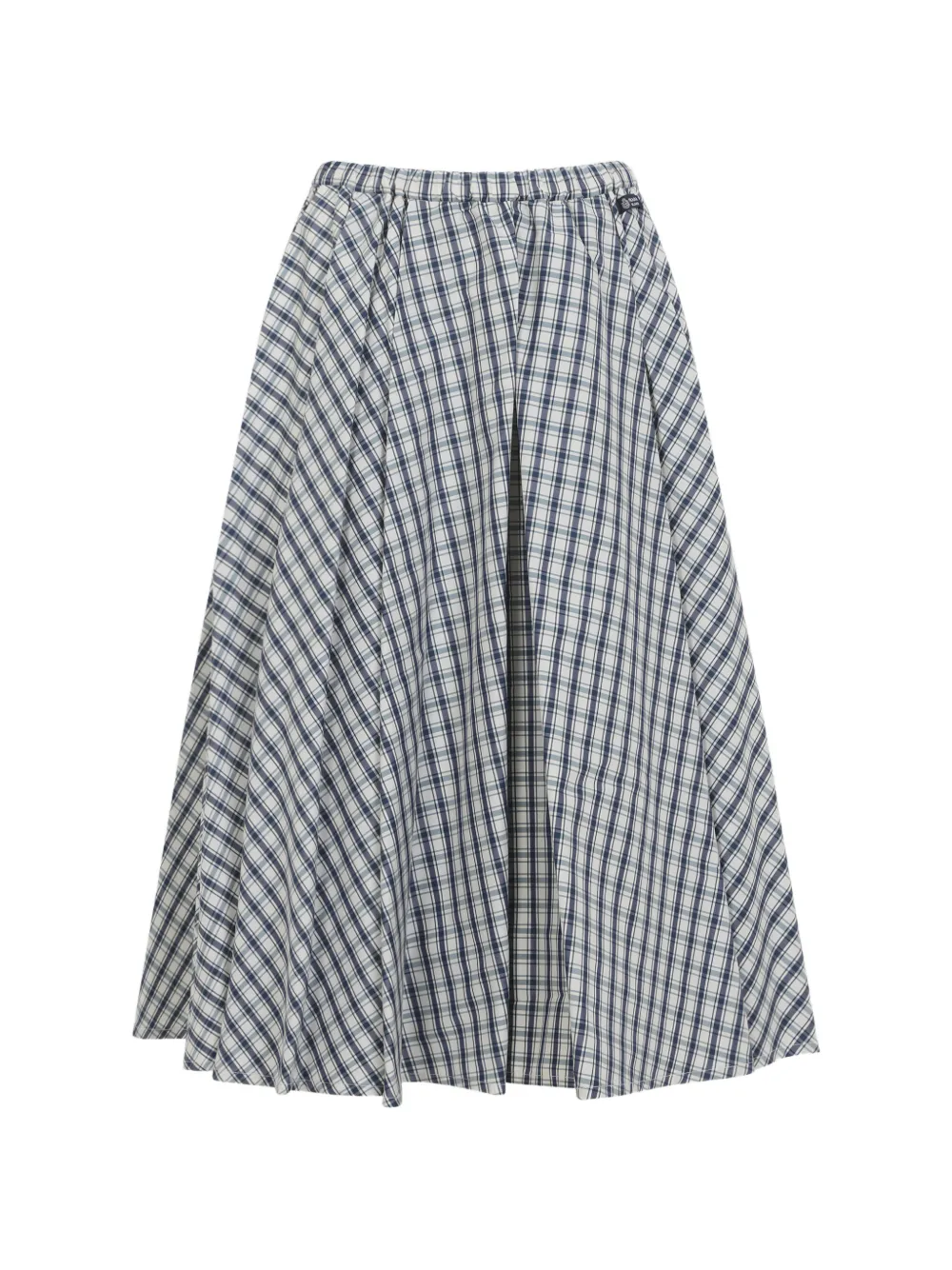 Prada checked-pattern skirt - Blu