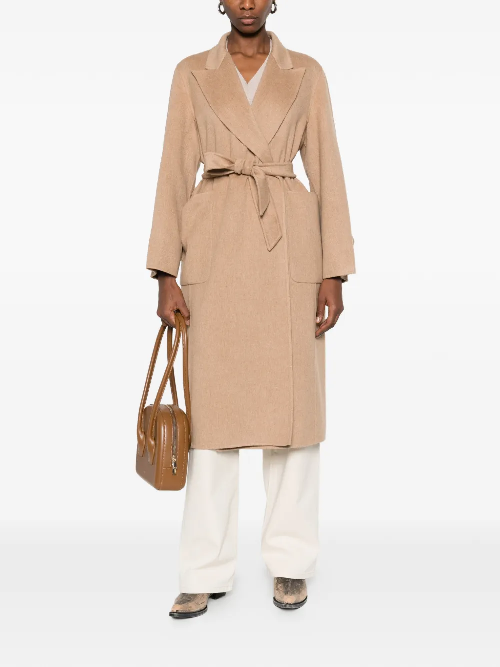  Max Mara Belted Coat - Neutrals 