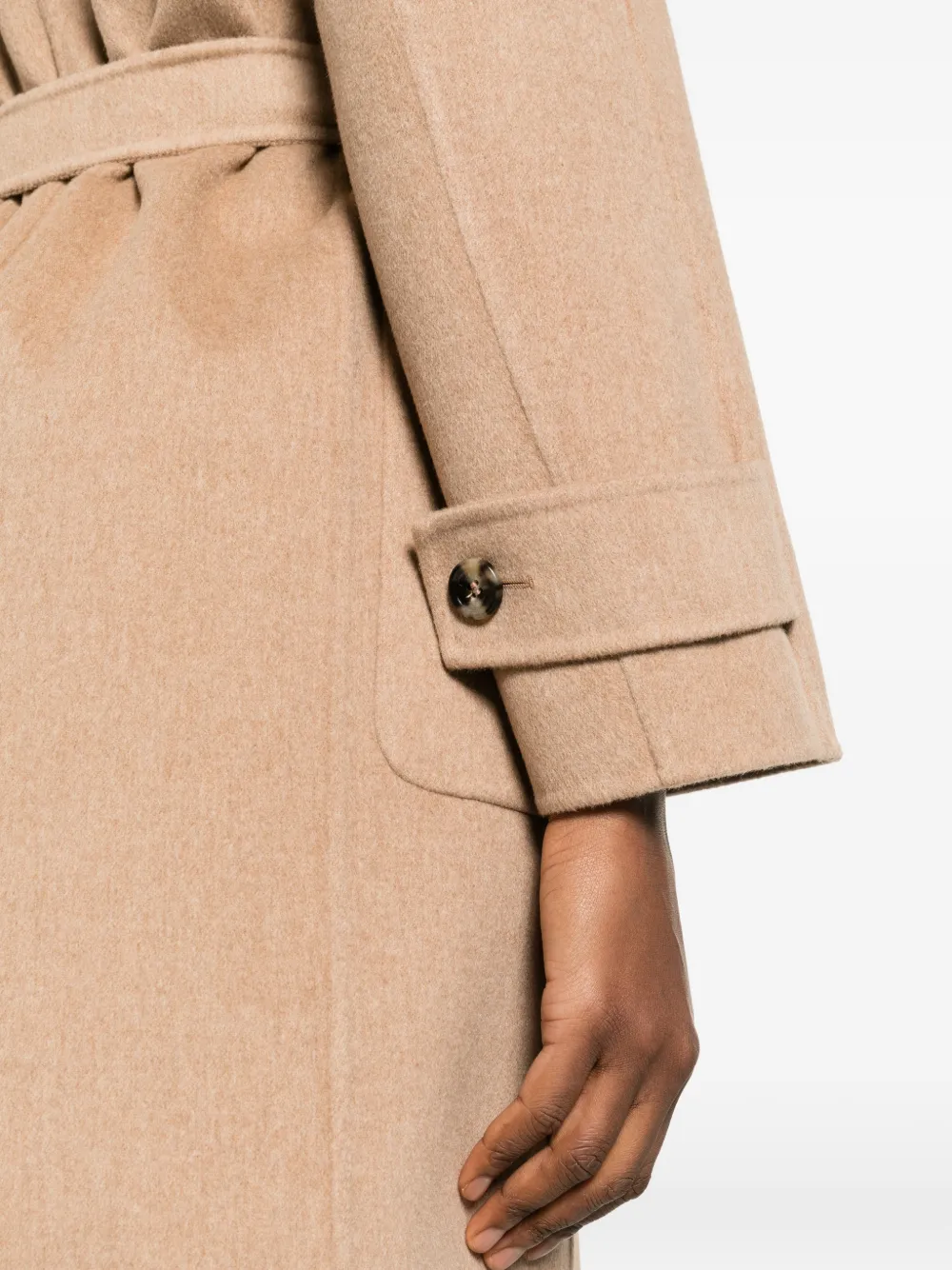 Max Mara Jas met ceintuur Beige