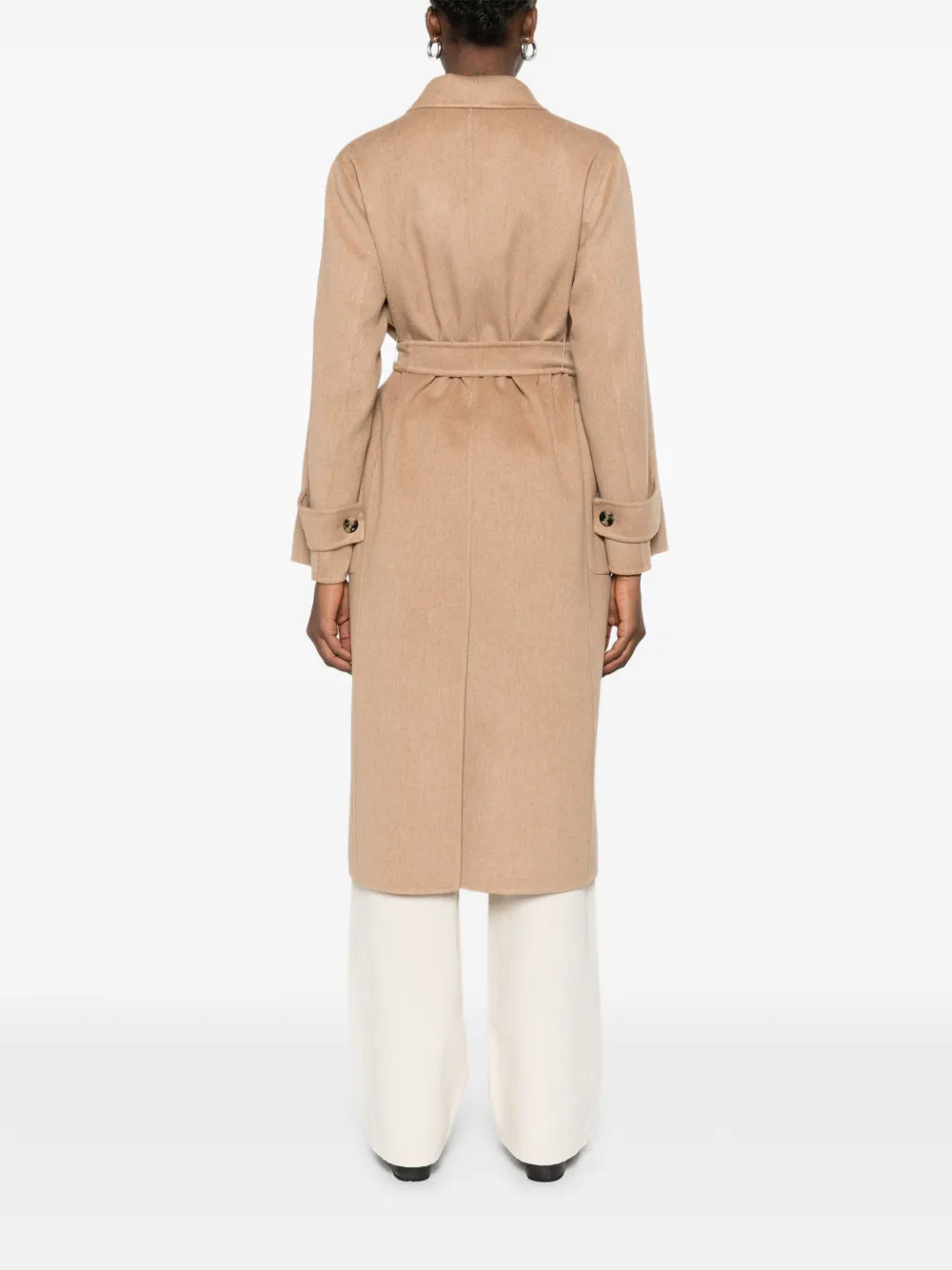 Max Mara Jas met ceintuur Beige
