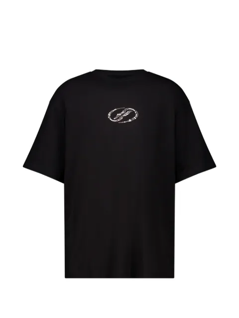 We11done rhinestone-embellished T-shirt