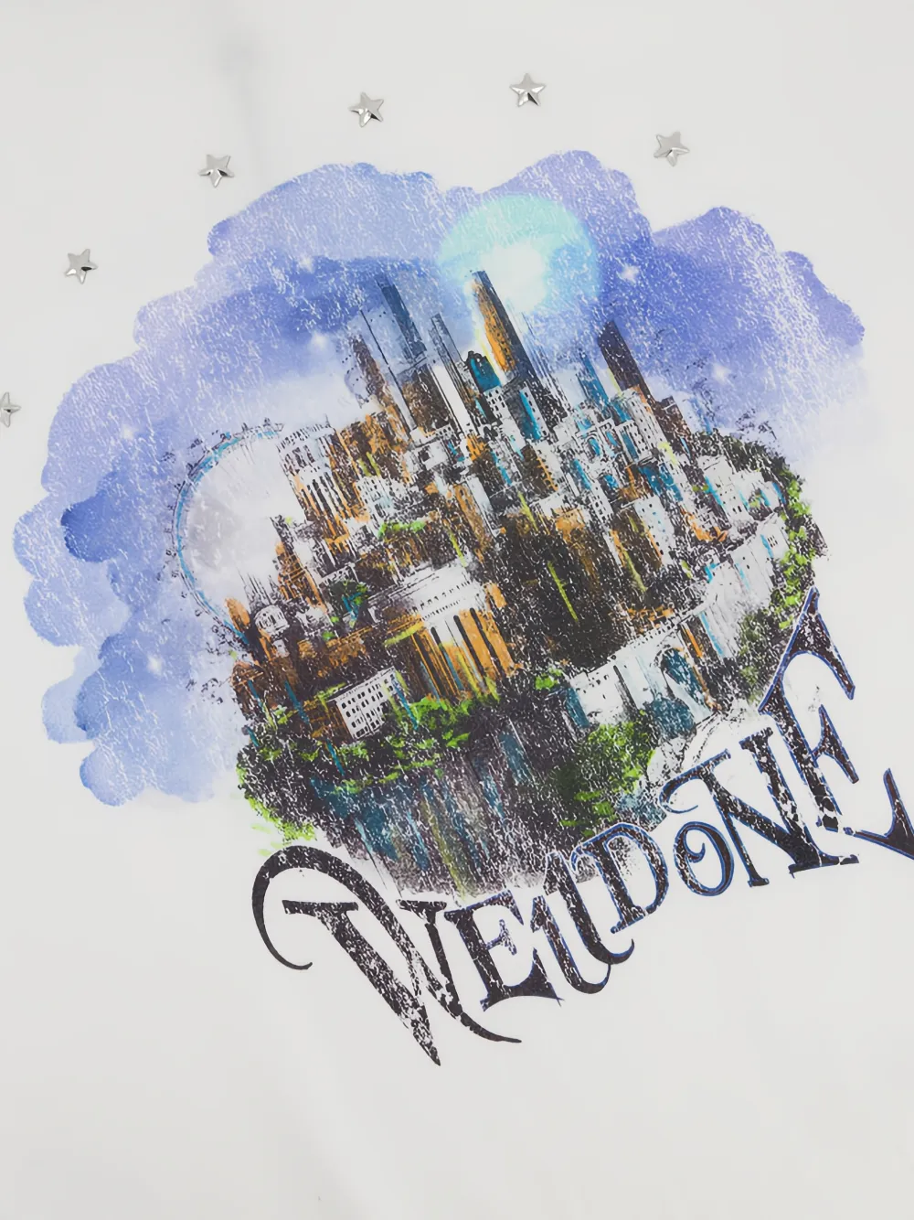 We11done Regular-fit T-shirt met print Wit
