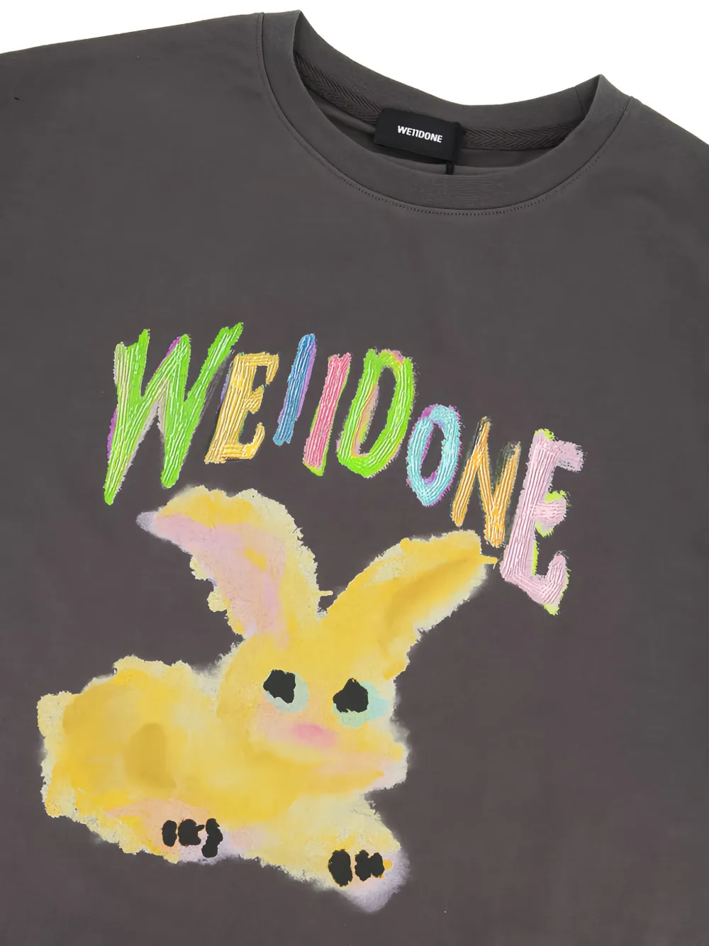  We11done Bunny Crew-neck T-shirt - Grey 
