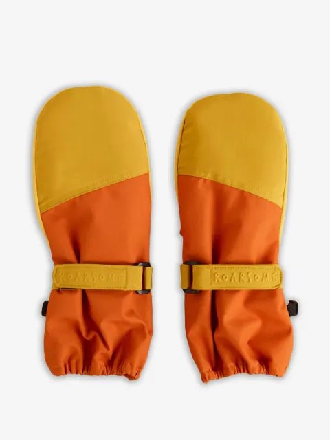 Roarsome guantes para nieve con diseño color block