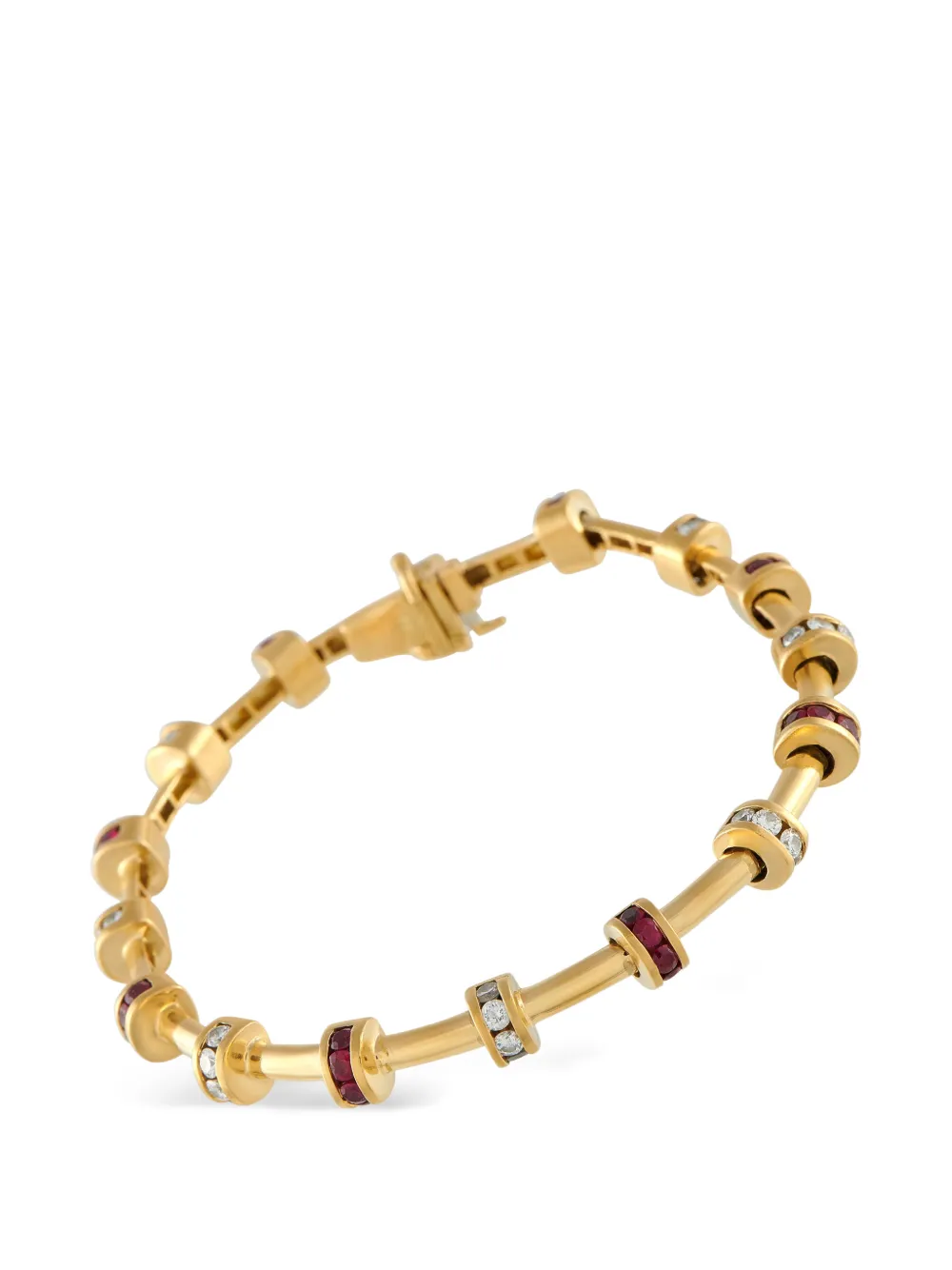 Charles Krypell diamond and ruby bracelet - Oro