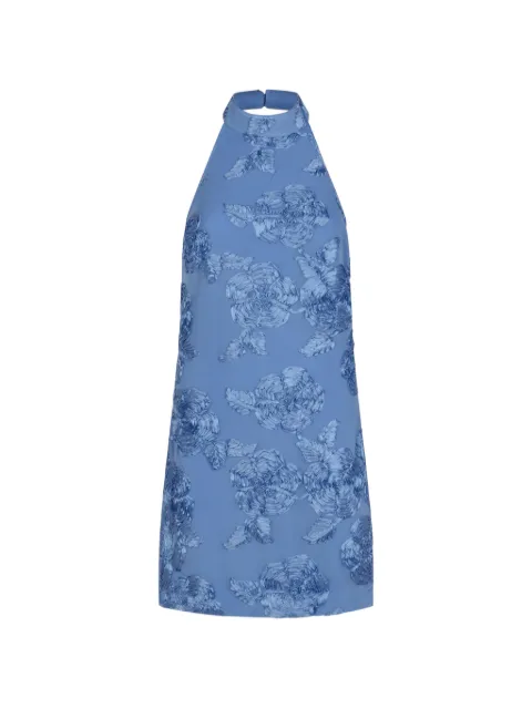ROTATE BIRGER CHRISTENSEN halterneck floral mini dress
