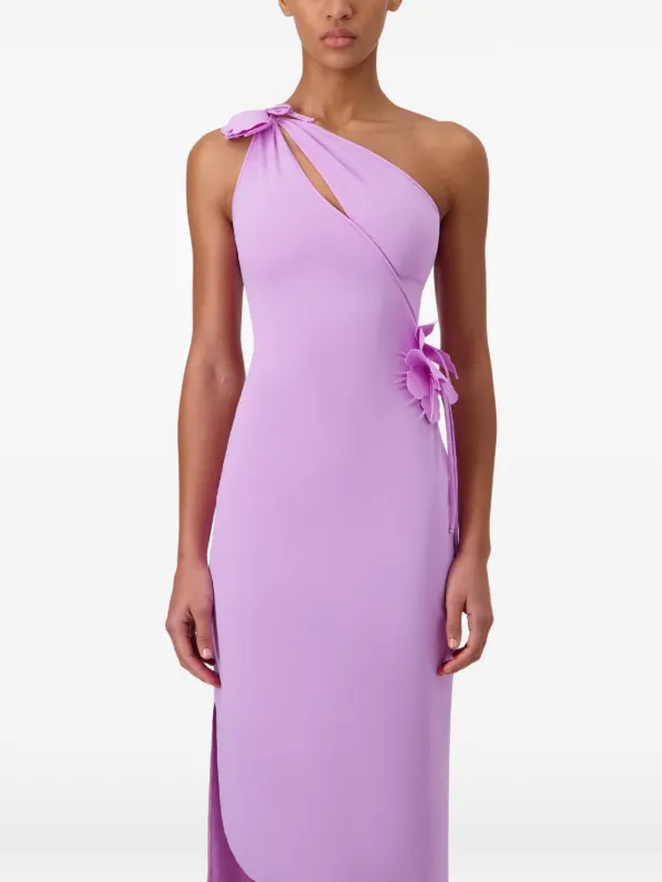 Coperni Asymmetric Mini Flower Gown