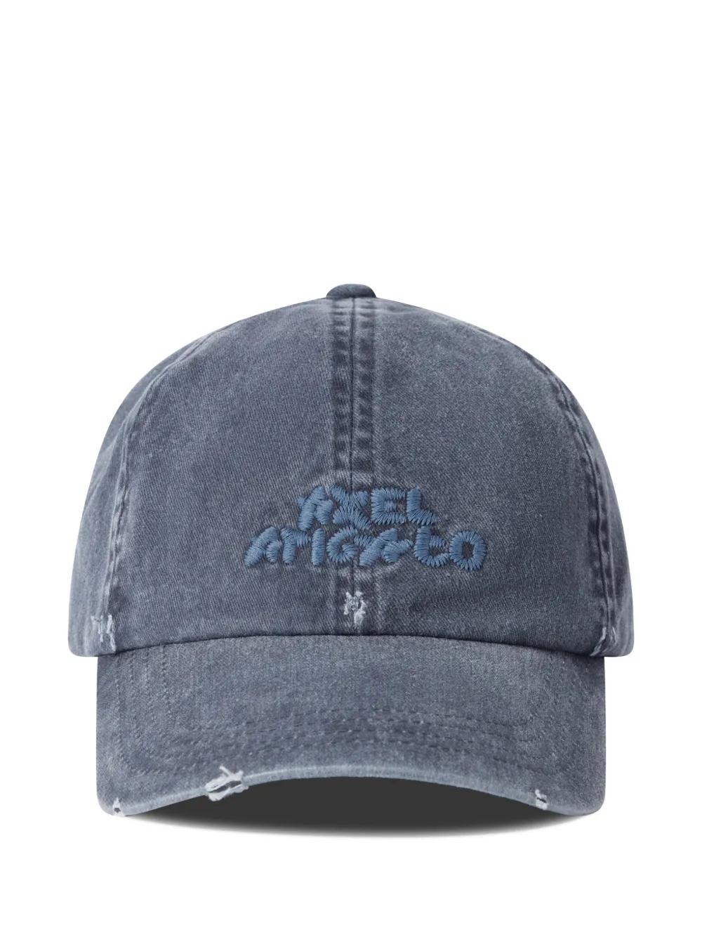 Axel Arigato Floral distressed logo-embroidered cap - Blau