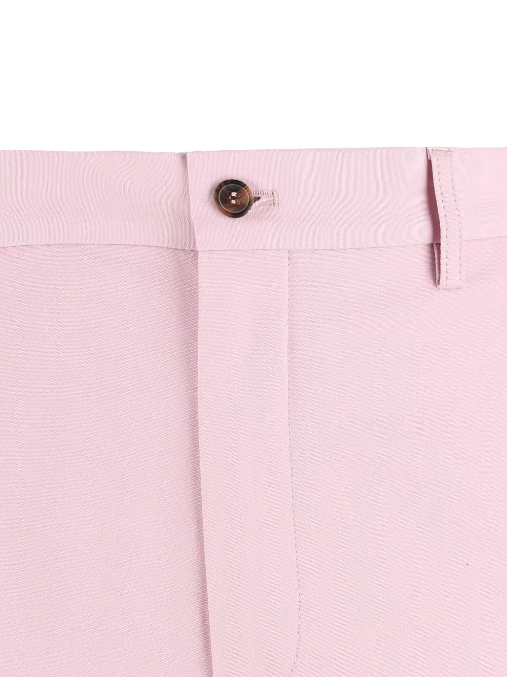 Prada Katoenen pantalon met knoop Roze